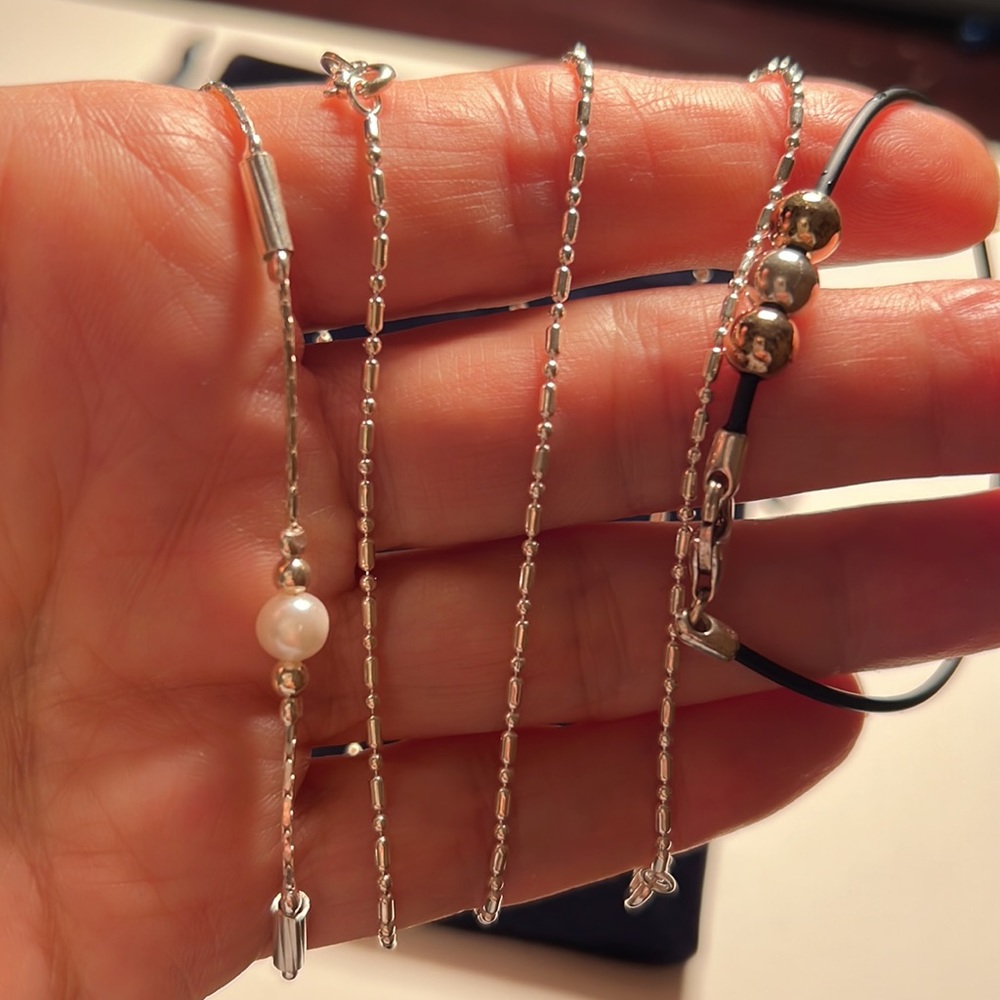 Real Silver 100% 5 new bracelets!